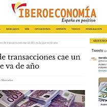 El nmero de transacciones cae un 31% en lo que va de ao